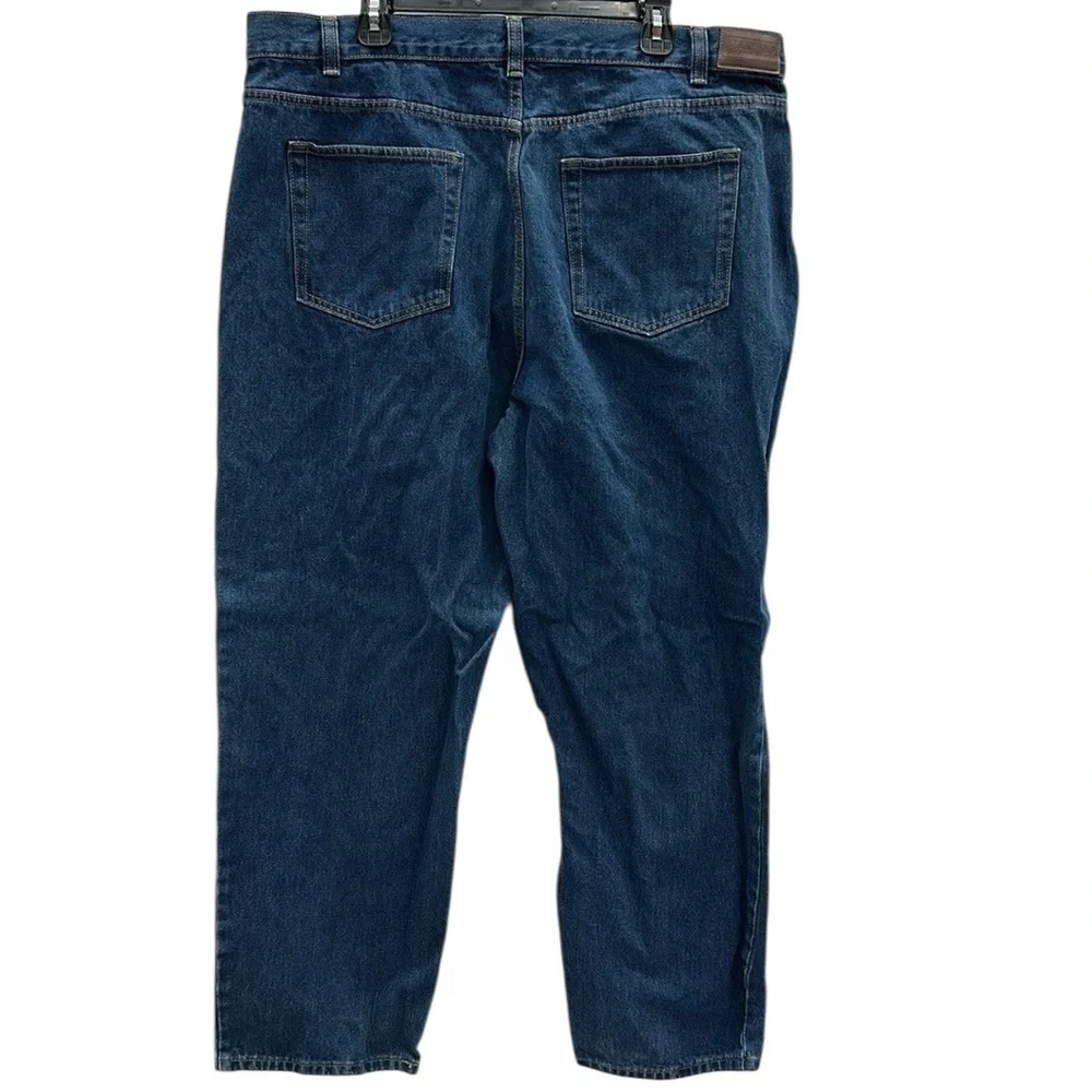 Kirkland Signature Cotton Straight Leg Mens 42 Waist 32 Length Blue Jeans